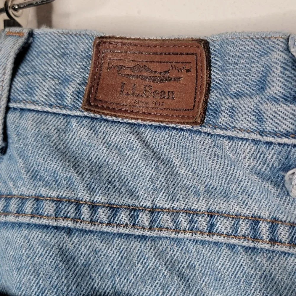 L.L.‎ Bean 46 x 29 Light Wash Blue Men's Straight Leg Denim Jeans